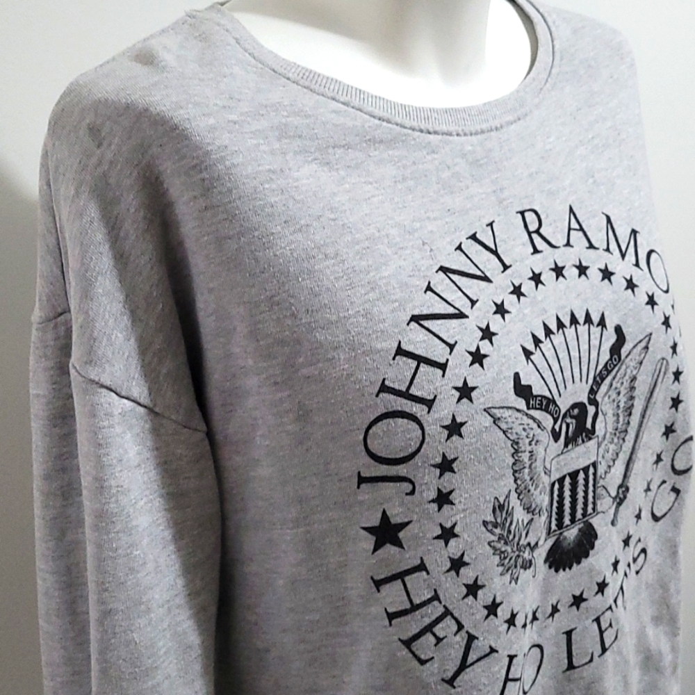 Johny Ramone Army sweatshirt Size 10 in grey with black print - Picture 3 of 8